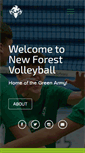 Mobile Screenshot of newforestvolleyball.com